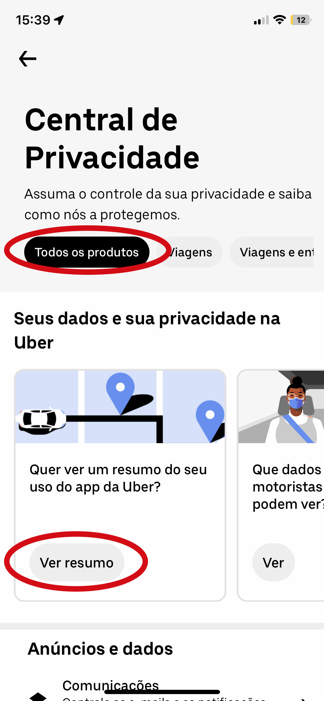 Como ver as suas avaliações no UBER Seja Criativo