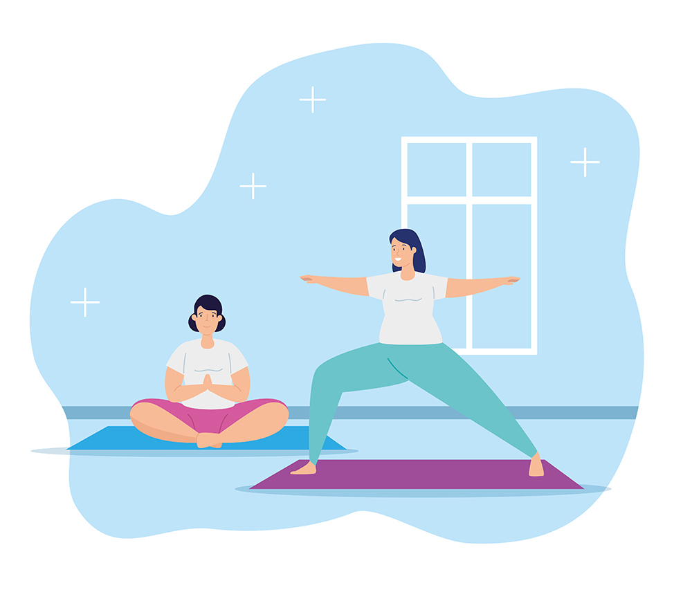 meditação e exercícios físicos