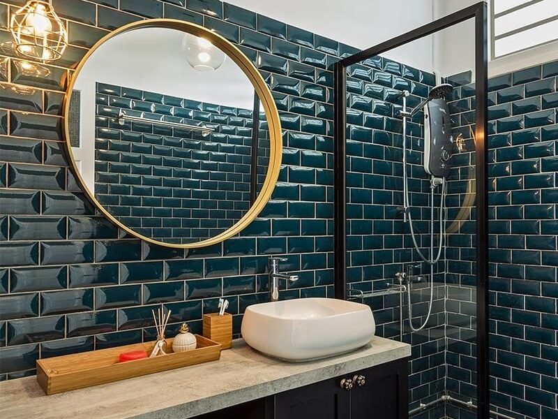 banheiro estreito Studiovert Arquitetura