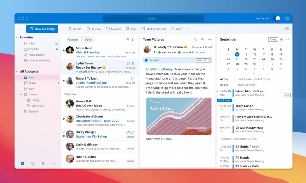 Microsoft redesenhará o Outlook para Mac