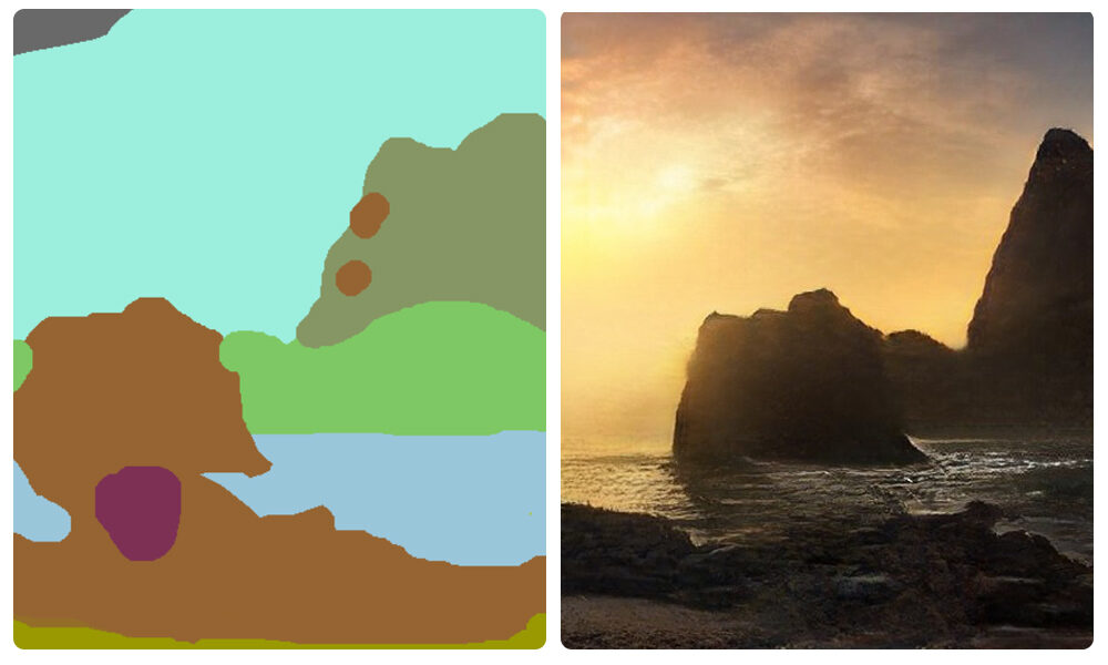 inteligência artificial cria paisagens