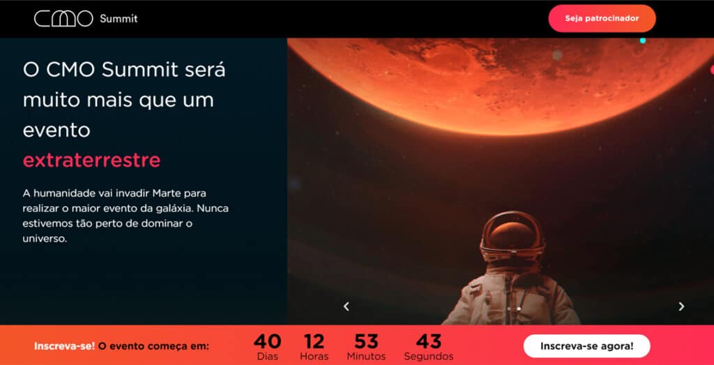CMO Summit: o evento de marketing que vai te levar a Marte