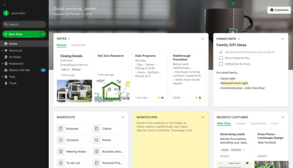 evernote 8 ferramentas