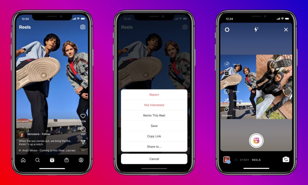 Instagram apresenta o recurso Remix