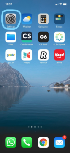 configurar câmera em iphone
