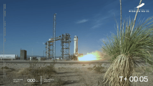Momento do lançamento do New Shepard