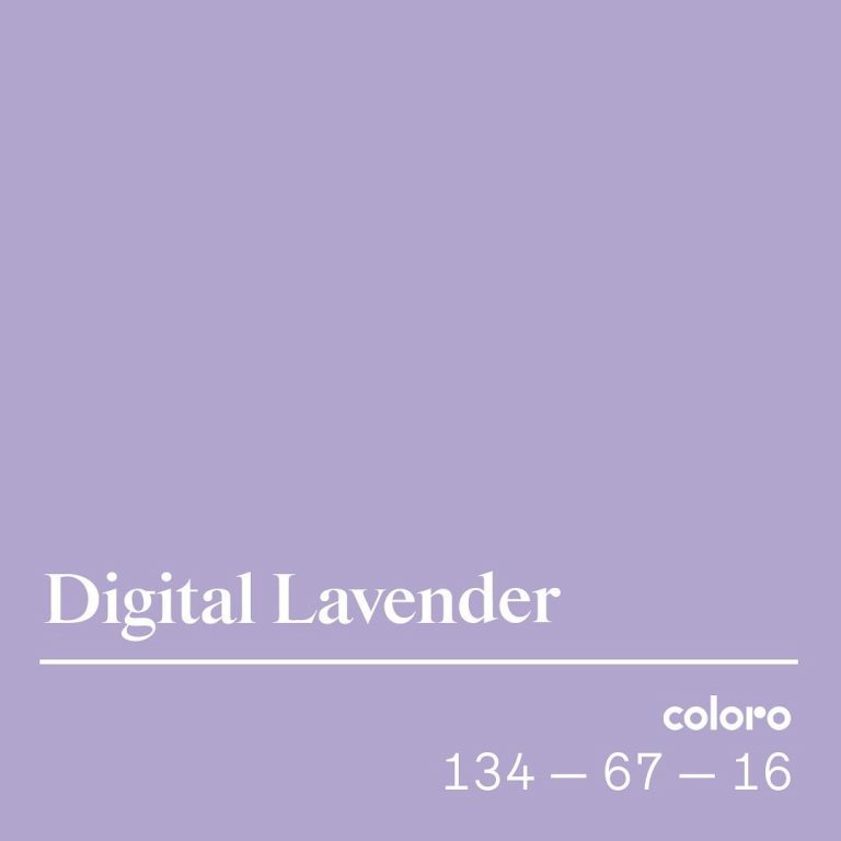 “Digital Lavender'' é a cor de 2023, desenvolvida pela WGSN e Coloro
