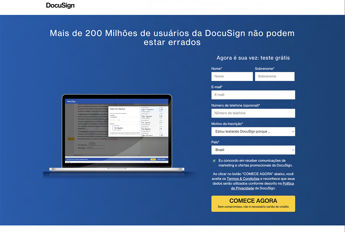 Assinatura eletrônica grátis