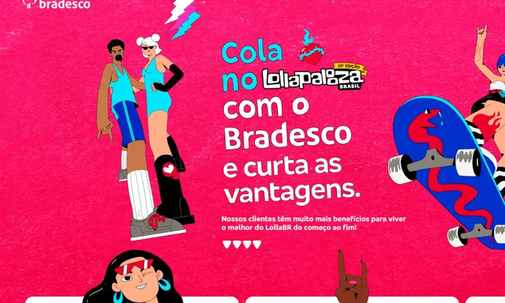 Bradesco agita Lollapalooza Brasil 2023