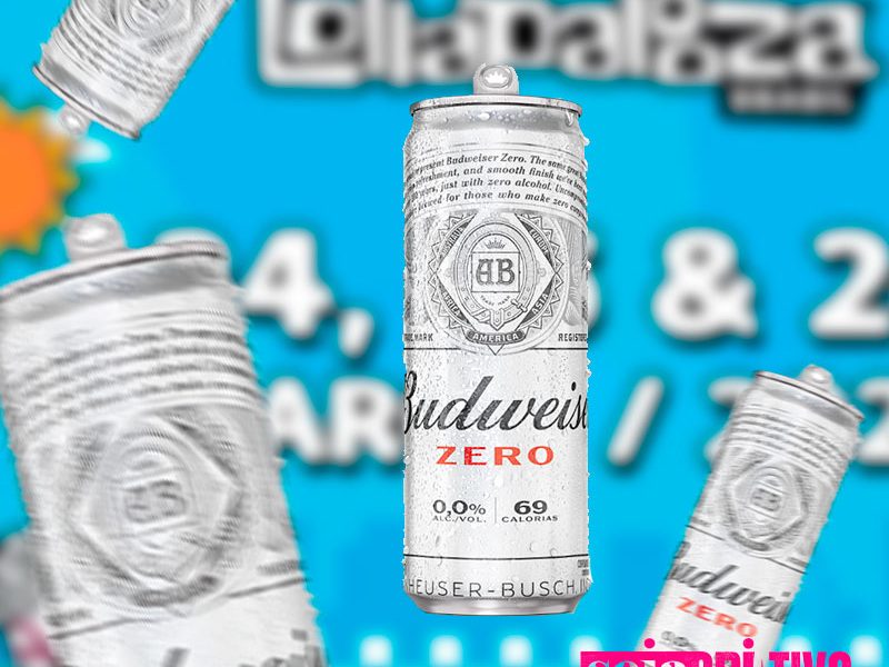Lollapalooza 2023: Budweiser vai distribuir Bud Zero na faixa!