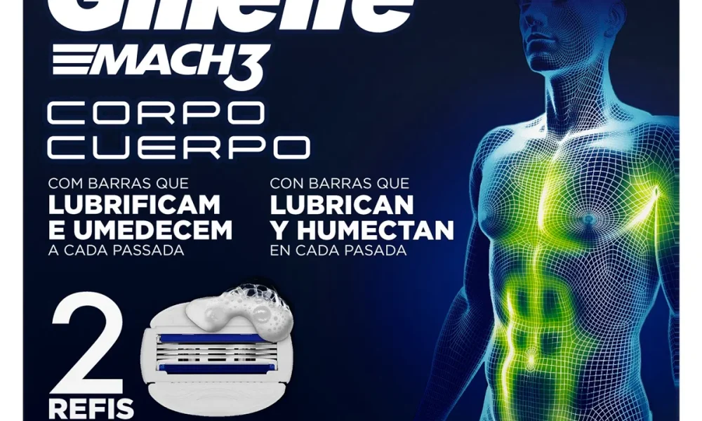 GILLETTE COM DEPILAÇÃO CORPORAL MASCULINA