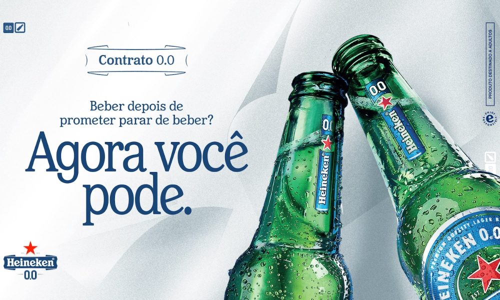 Heineken bombando no twitter com cerveja zero álcool