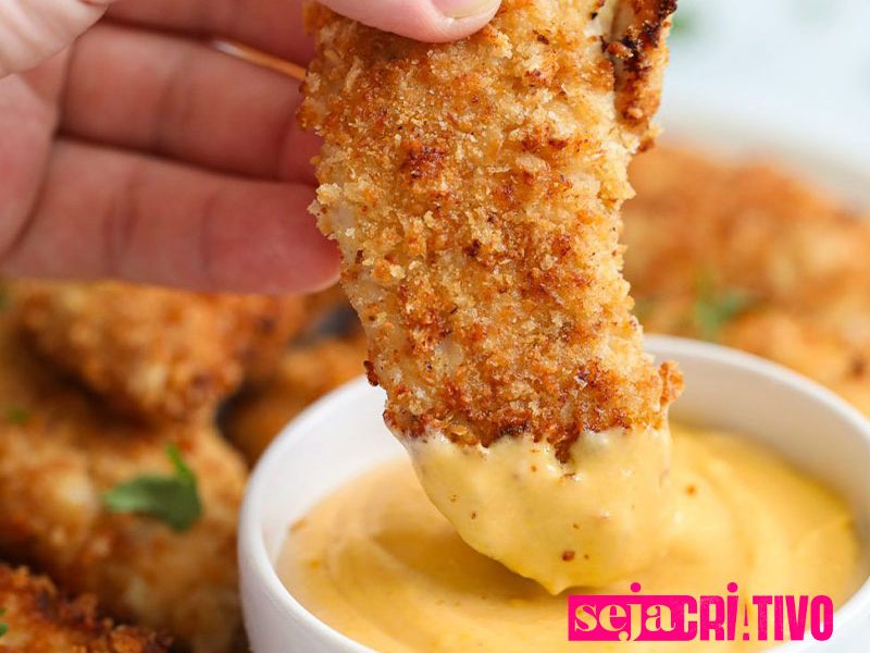 Como empanar com farinha panko