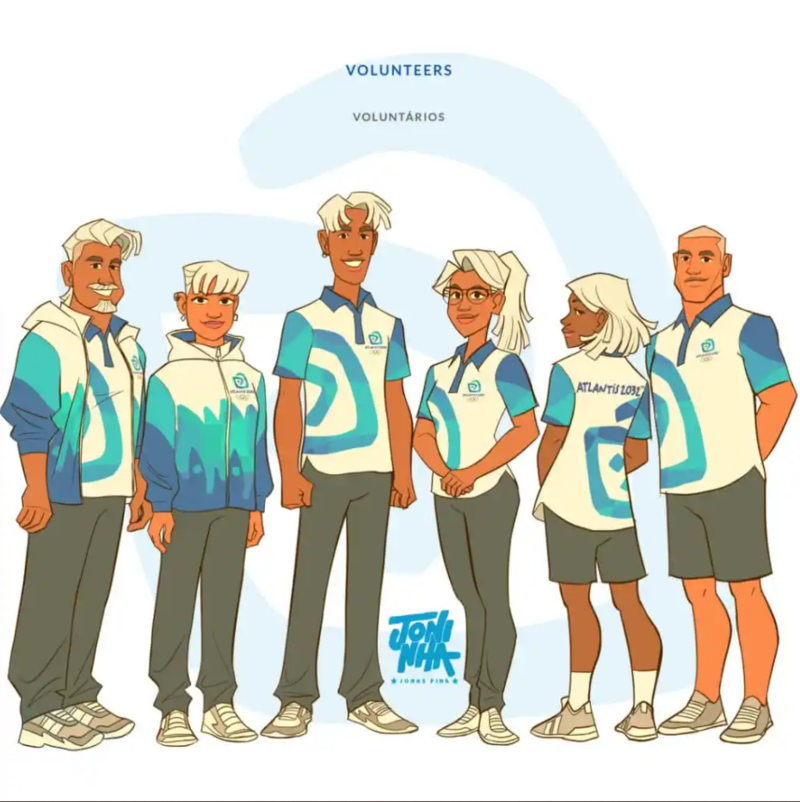 Olimpíadas em Atlantis por Jonas Pinas.