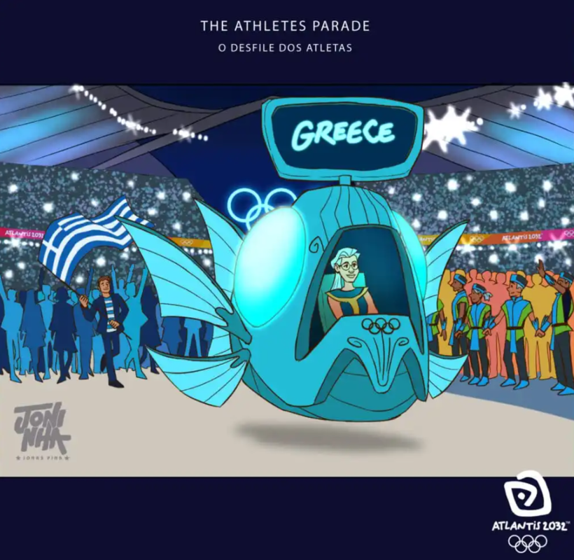Olimpíadas em Atlantis por Jonas Pinas.
