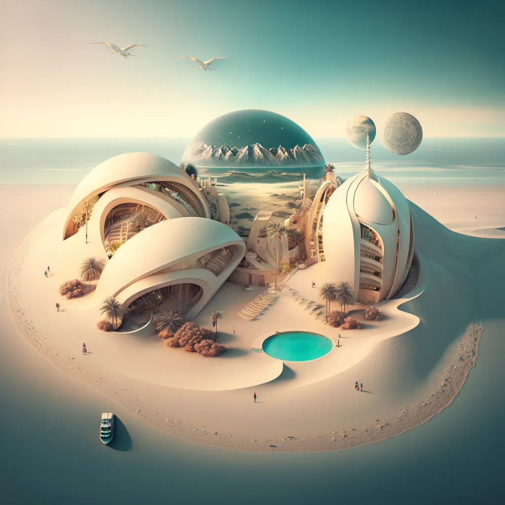 resort prompts de texto prontos para Midjourney