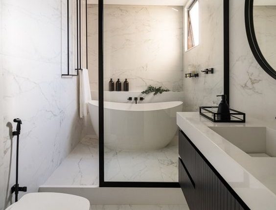 DECORAÇÃO: 4 banheiros com design clean para inspirar você