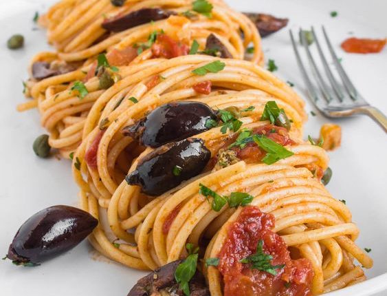 Receita deliciosa da Barilla para Spaghetti alla Puttanesca