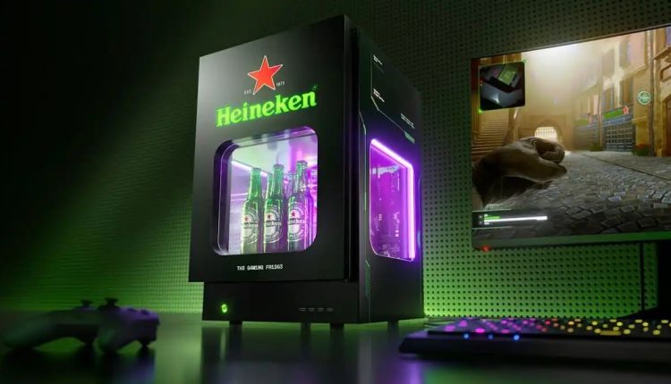 The Gaming Fridge: Geladeira GAMER da Heineken inova por resfriar PC e cerveja ao mesmo tempo