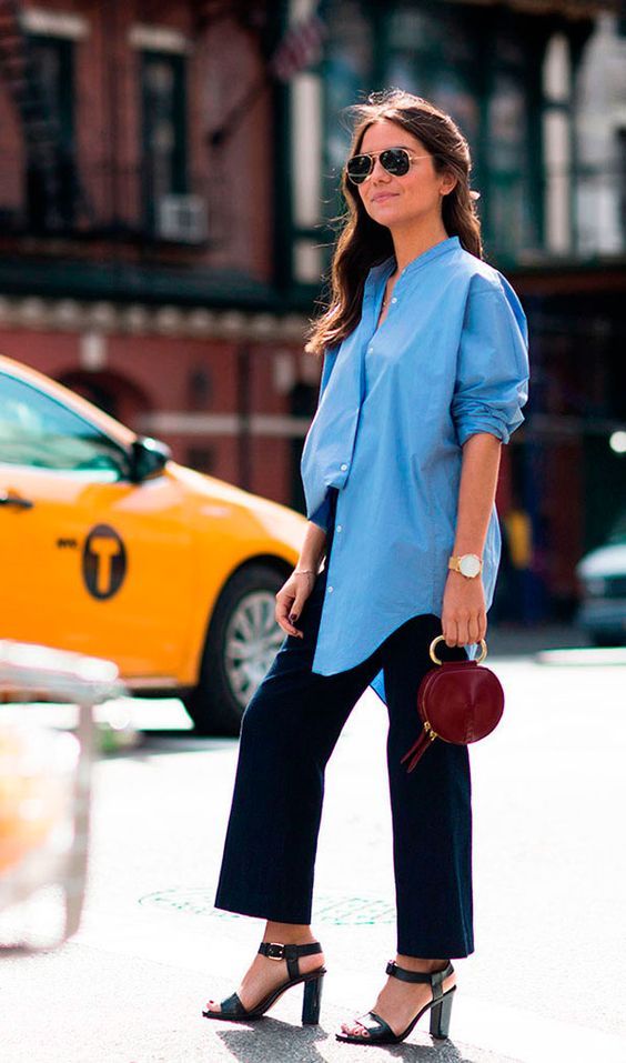 looks mais elegantes com camisa azul