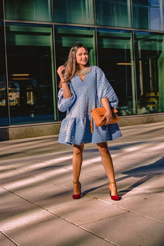 look com vestido oversized