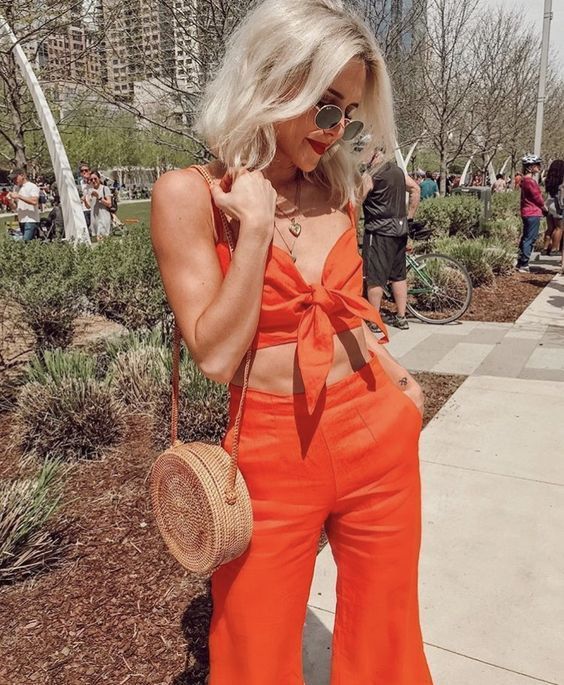 tendências de cores: laranja para o verão