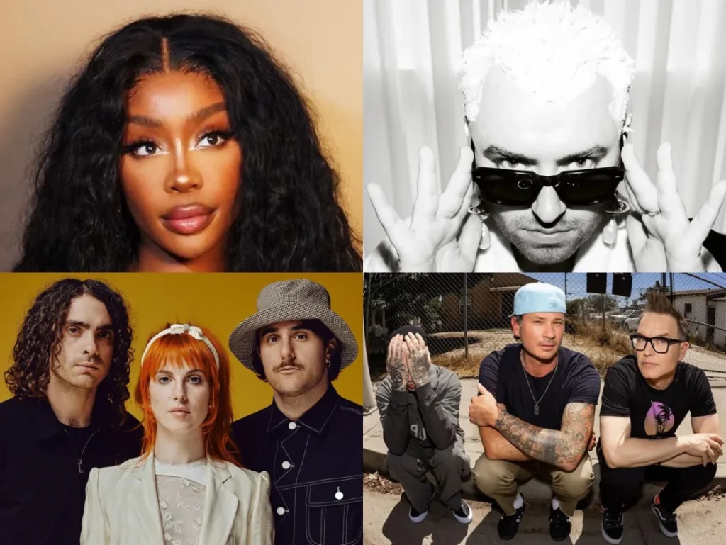 LOLLAPALOOZA 2024: Paramore, Blink-182, SZA, Sam Smith, Arcade Fire e outros; confira Line-Up completo aqui!