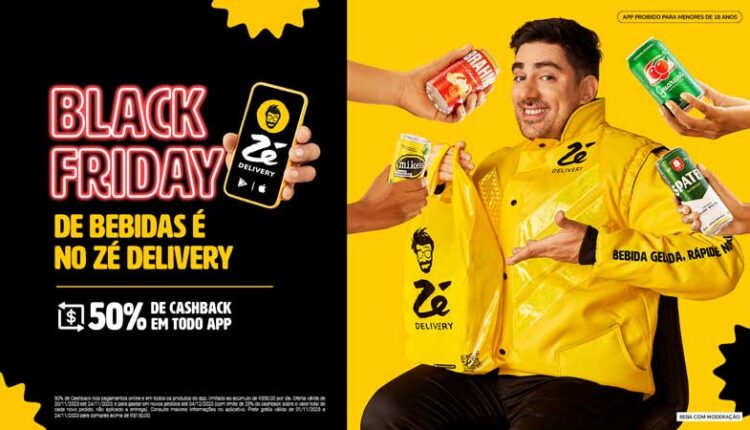 Zé Delivery oferece cashback de até 50% durante Black Friday