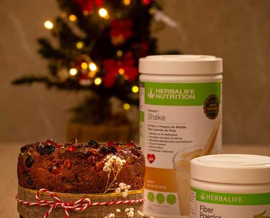 Natal com Panetone proteico preparado com shake da Herbalife, confira!
