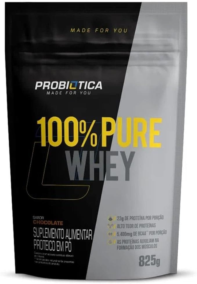 Probiótica 100% Pure Whey Refil (825G) - Sabor Chocolate