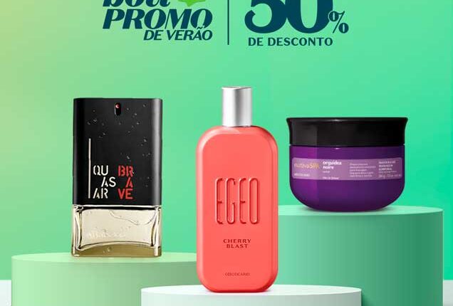 Boticário com 50% OFF em mais de 400 produtos, confira a BOTI Promo de verão!