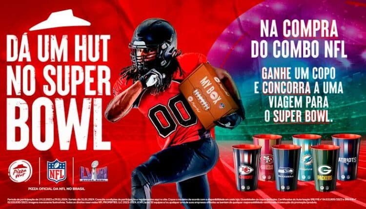 A Pizza Hut quer levar VOCÊ para assistir o Super Bowl!