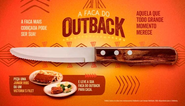 Outback está dando Facas Exclusivas para clientes: Veja Como Conseguir a sua!